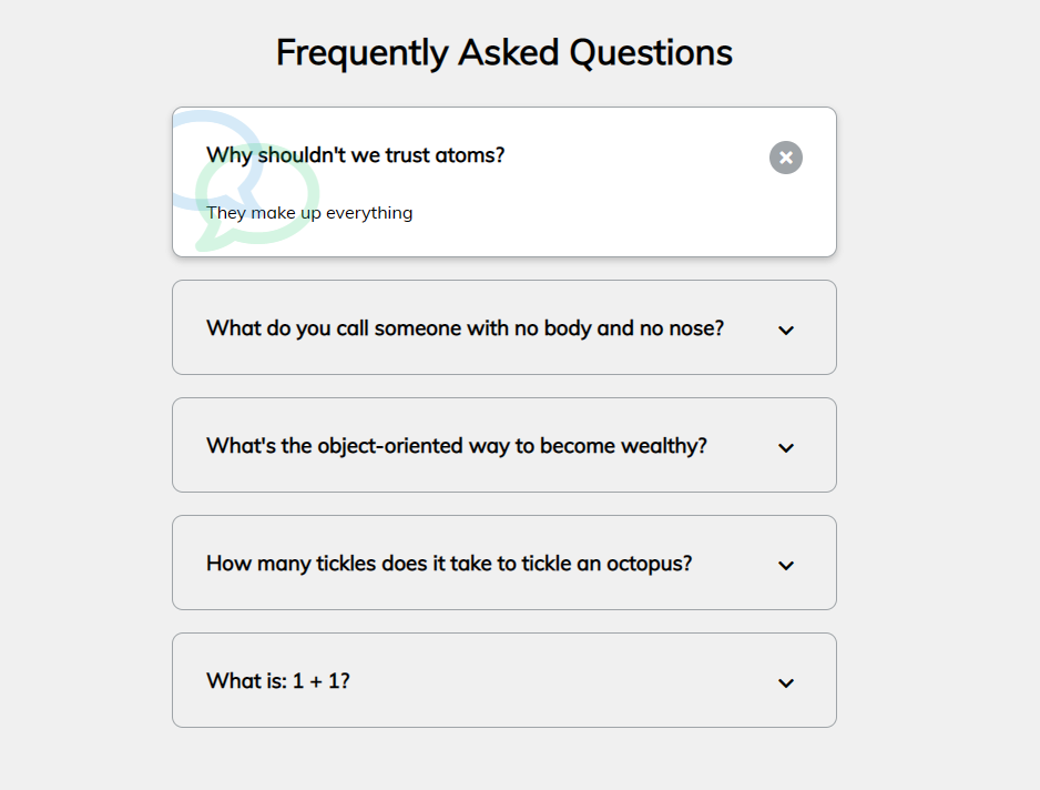 50projects50days知识点-12-faq-collapse